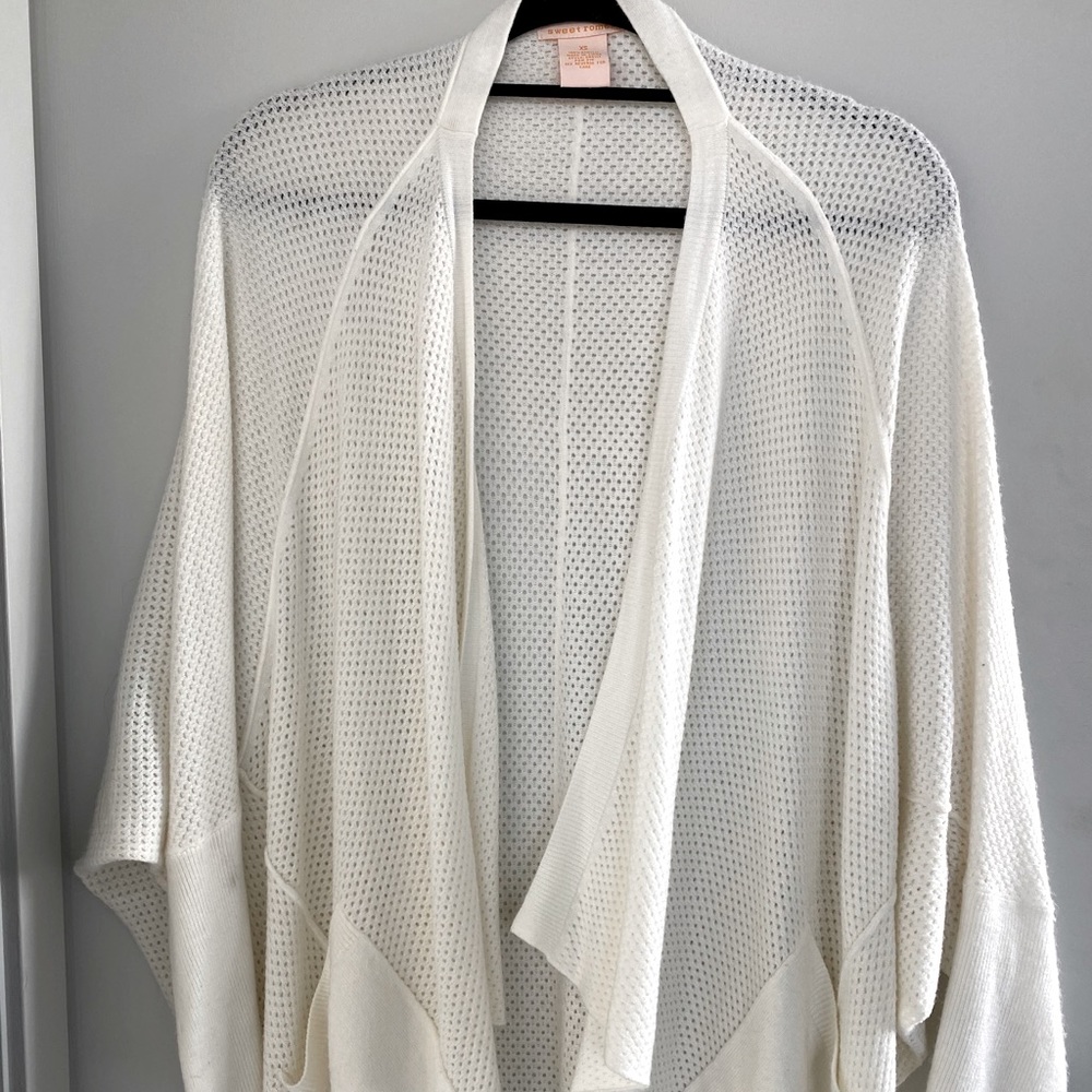 Nordstrom White Knit Cardigan